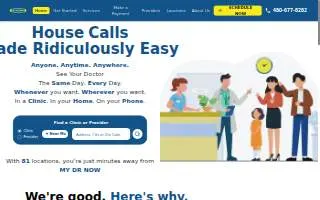 MY DR NOW of Glendale website