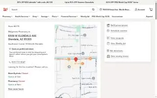 Walgreens of Glendale website