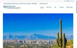 WJ Wealth Management website
