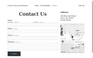 Crick's Gems and Minerals website
