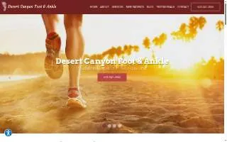 Desert Canyon Foot & Ankle website