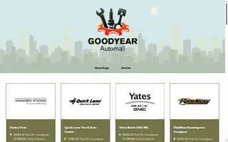 Goodyear Auto Mall website