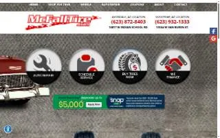 McFall Tire & Auto Repair of Goodyear website