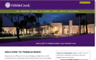 PebbleCreek Home Services website