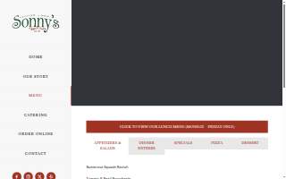 Sonny's Old Town website