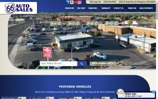 66 Auto Sales website