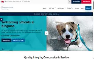 Cerbat Cliffs Animal Hospital website
