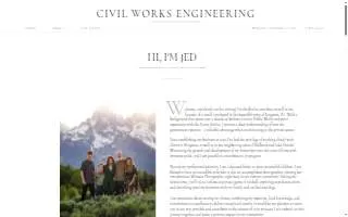 Civil Works Engineering website