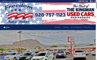 Freedom Auto Sales website