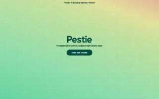 Pesty Pest Control, LLC website