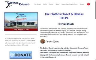 Clothes Closet Lake Havasu website