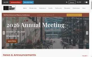 Masonry and More Concrete website