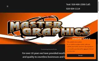 Master Graphics of Lake Havasu City website