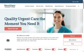 NextCare Urgent Care Lake Havasu City website
