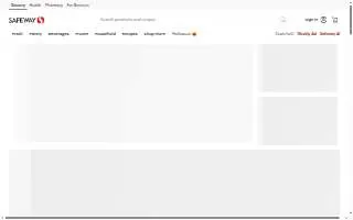Safeway Pharmacy website
