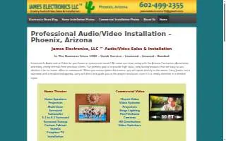 James Electronics of Laveen website