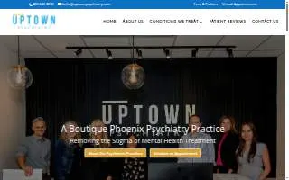 Uptown Psychiatry website