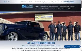 Atlas Transmission of Marana website
