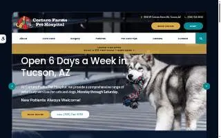 Cortaro Farms Pet Hospital website