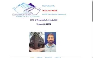 Dove Mountain Chiropractic and Massage website