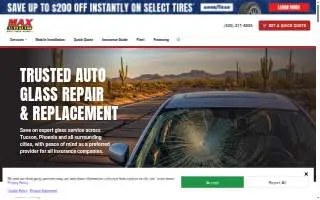 Max Auto Glass of Drexel Heights website