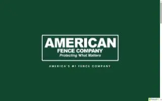 American Fence Co of Maricopa website