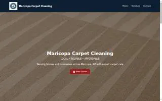 Maricopa Carpet Cleaner LLC website