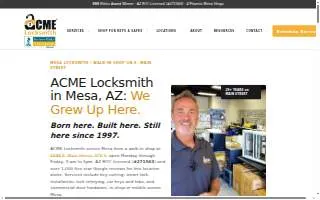 ACME Locksmith website