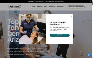 Aesthetic Family Dental Care of Mesa website