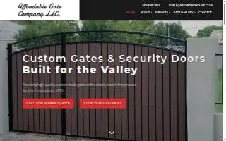 Affordable Gate Company website