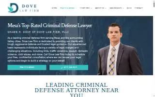 Arizona Criminal Defense Lawyer of Mesa website