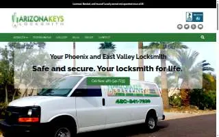 Arizona Keys Locksmith of Scottsdale website