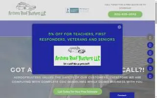 Arizona Roof Busters website