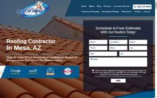 Arizona Roofing Systems website