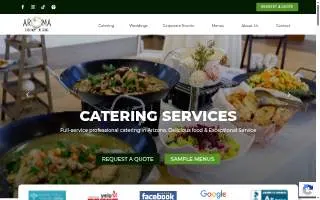 Aroma Culinary Catering of Mesa website