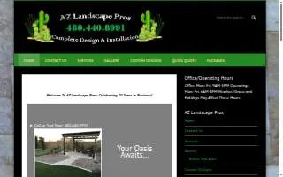 AZ Landscape Pros website