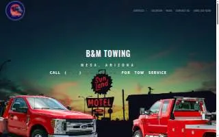 B&M Towing of Mesa website
