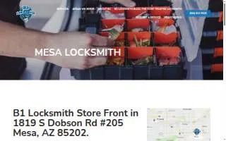 B1 Locksmith of Mesa website
