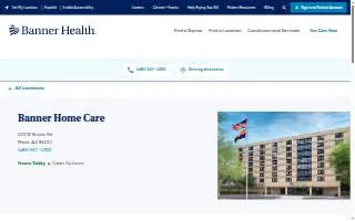 Banner Home Care | Mesa, AZ | Brown Rd. website