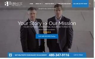 Burnett Law Office website