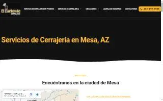 Cerrajeria El Pariente of Mesa website