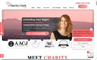 Charity Clark Law website