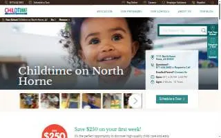 Childtime on North Horne website