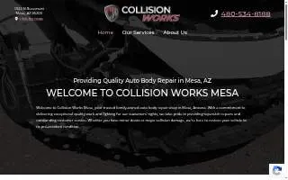 Collision Works Mesa LLC website