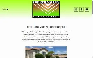 Copper Valley Landscaping website