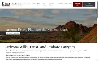 Dana Law Group of Mesa website