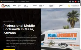 Don's Mobile Locks website