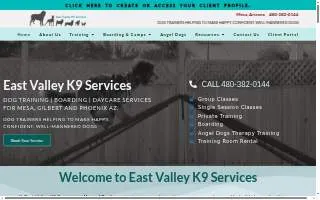 East Valley K9 Services LLC website