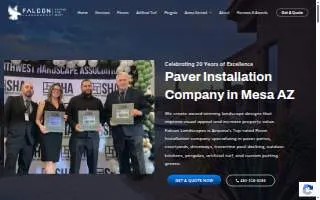 Falcon Landscapes Pavers & Masonry LLC website