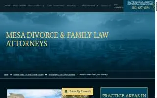 Genesis Family Law and Divorce Lawyers - Mesa AZ Office website